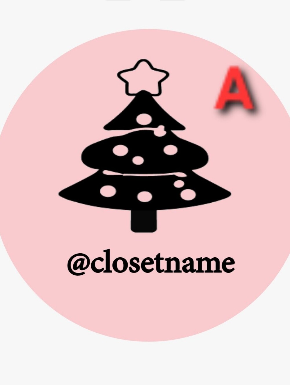 100ct. ROLL, CUSTOM CHRISTMAS STICKERS